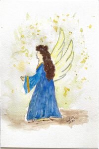 Bevo's painting of an angel