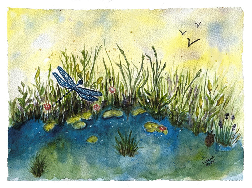Bevo's painting of a bog